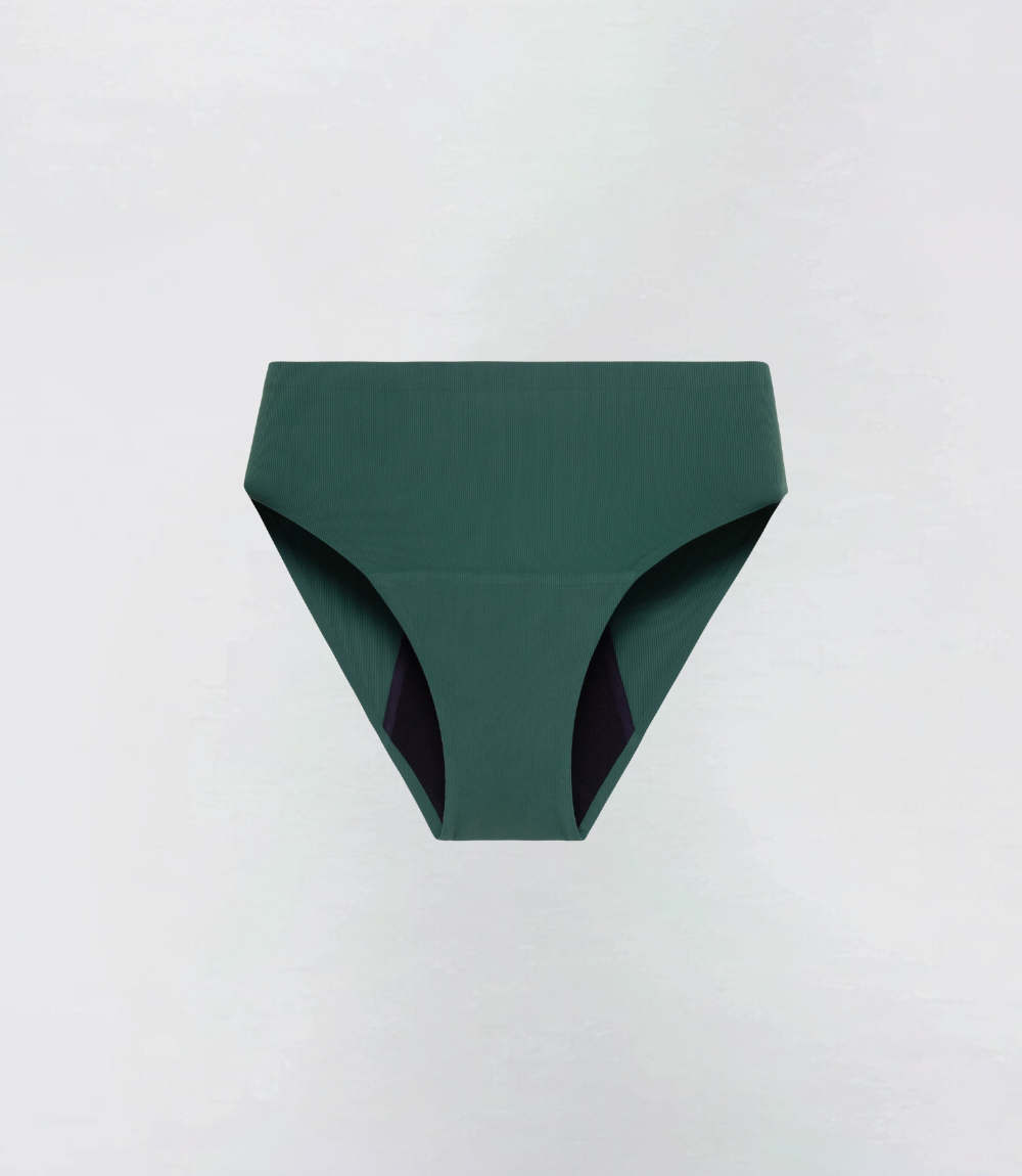 High Waisted - Ribbed - 100% Leakfree